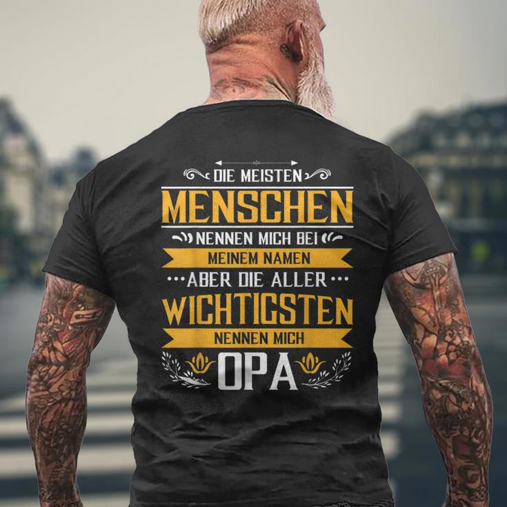 Die Meisten Menschen Nennen Beim Name Grandfather Papa Opa T-Shirt mit Rückendruck Geschenke für alte Männer