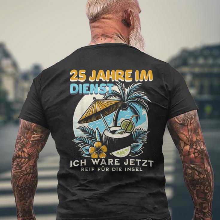 Dienstjubiläum & Firmenjubiläum 25 Jähriges Jubiläum Firma T-Shirt mit Rückendruck Geschenke für alte Männer