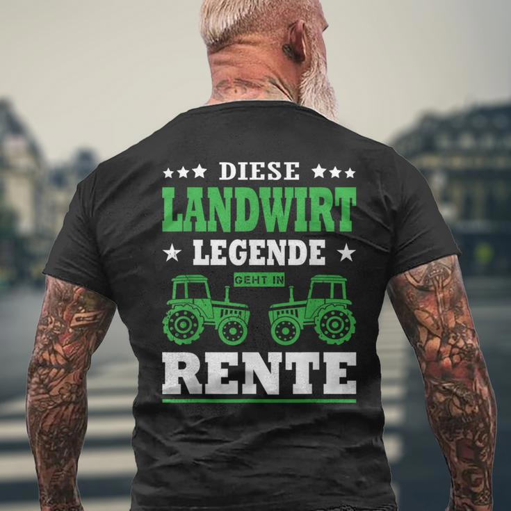 Diese Landwirt Legende Geht In Rente Ruhestand Pensioner Bauer T-Shirt mit Rückendruck Geschenke für alte Männer