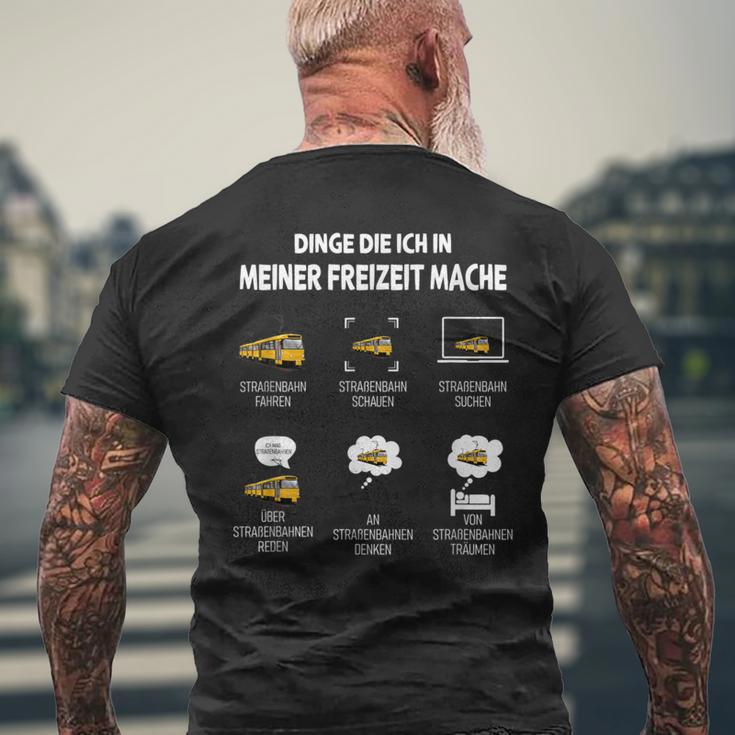 Dinge Die Ich In Meiner Freizeit Mache Stratratrabahn German T-Shirt mit Rückendruck Geschenke für alte Männer