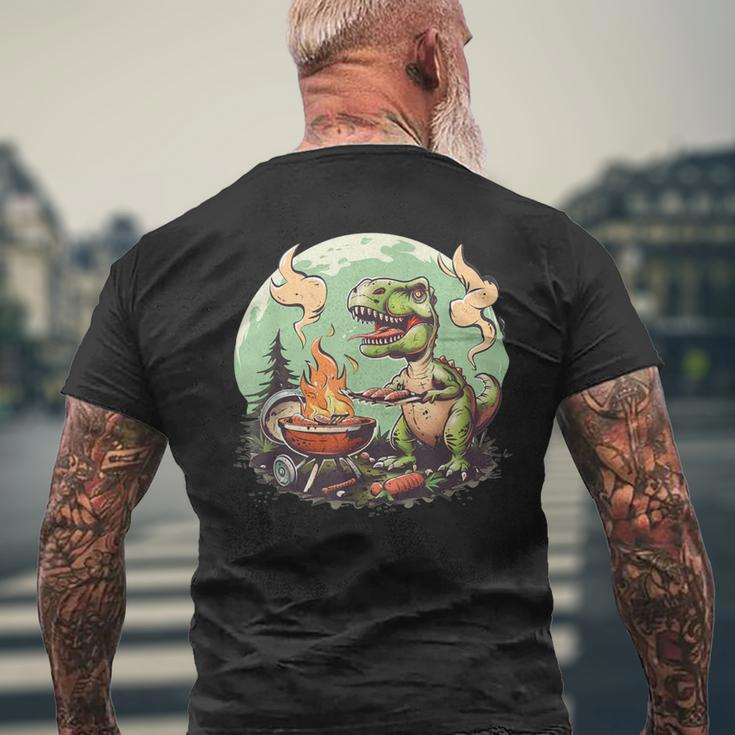Dinosaurier-Sommergrill Für Freunde Und Familie T-Shirt mit Rückendruck Geschenke für alte Männer