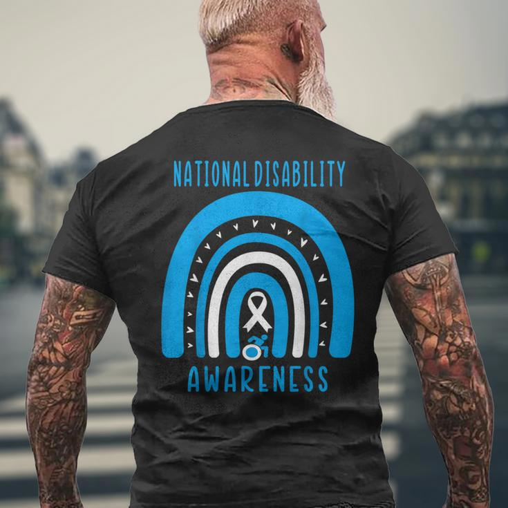 Disability Employment Awareness Month Disability Pride Month Men's T-shirt Back Print Gifts for Old Men