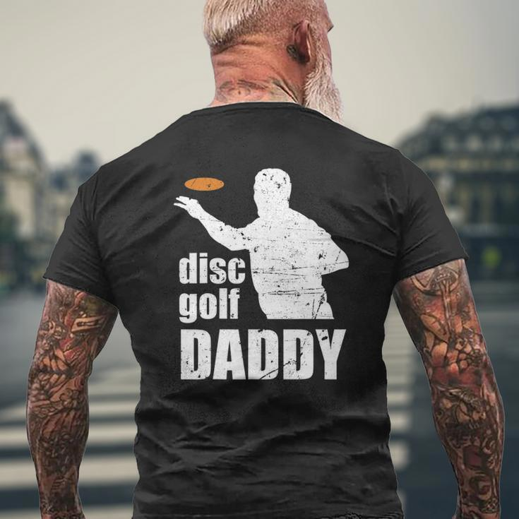Disc Golf Daddy Father Discgolf Hole In One Pair Midrange Mens Back Print T-shirt Gifts for Old Men