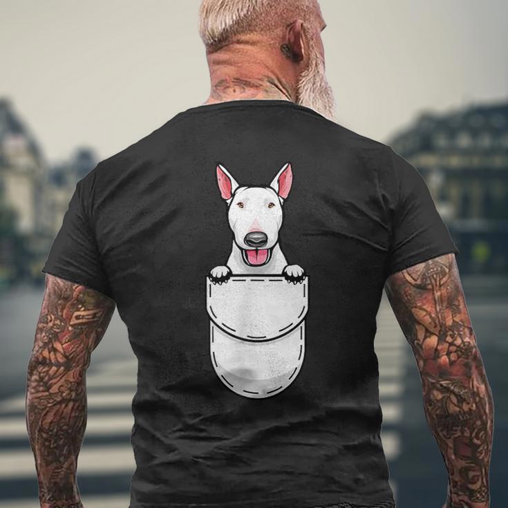 Divertido Bull Terrier En Bolsillo Lindo Bull Terrier Camiseta Camiseta Hombre Estampado Espalda Regalos para ancianos
