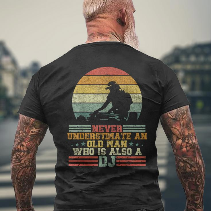 Who Is Also A Dj Men's T-shirt Back Print Gifts for Old Men