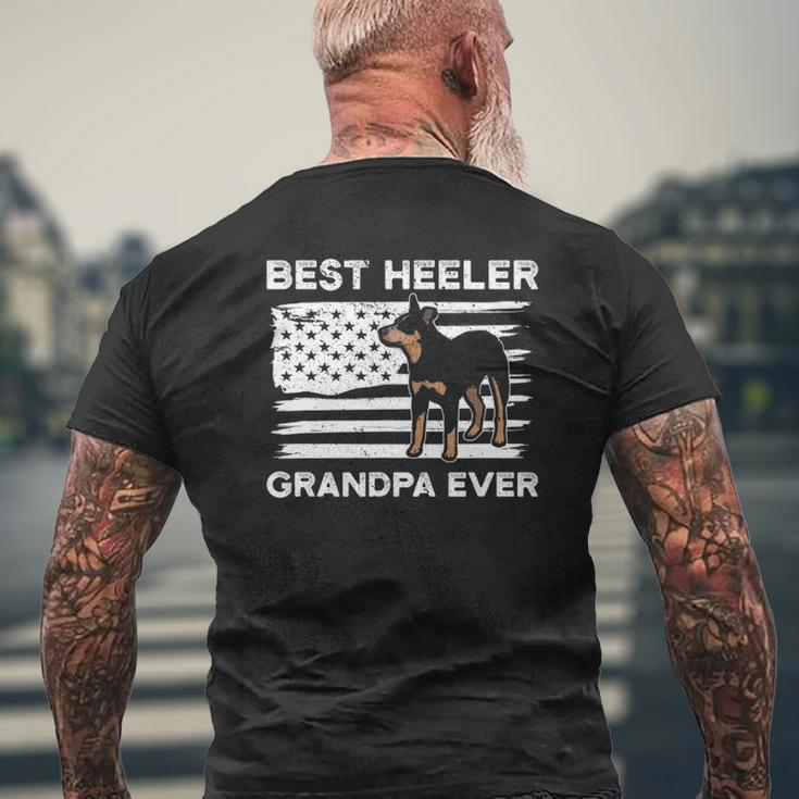 From Dog American Flag Heeler Grandpa Australian Cattle Dog Mens Back Print T-shirt Gifts for Old Men