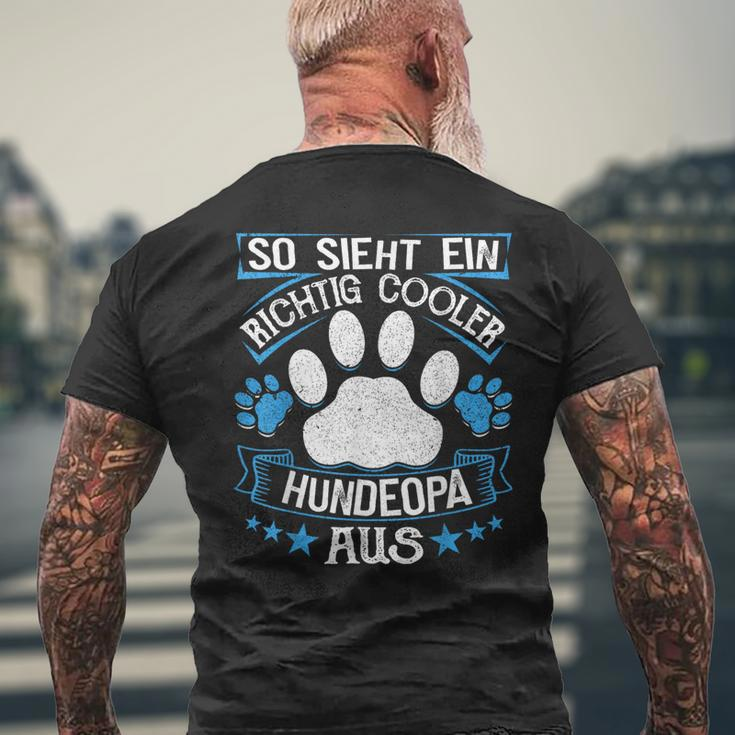 Dog Grandpa Grandpa S T-Shirt mit Rückendruck Geschenke für alte Männer
