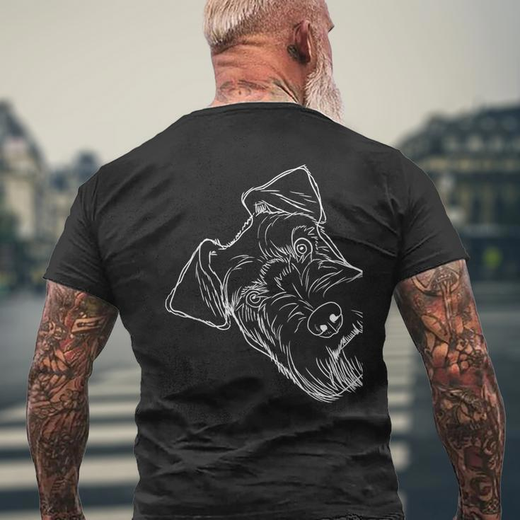 Dog Schnauzer T-Shirt mit Rückendruck Geschenke für alte Männer