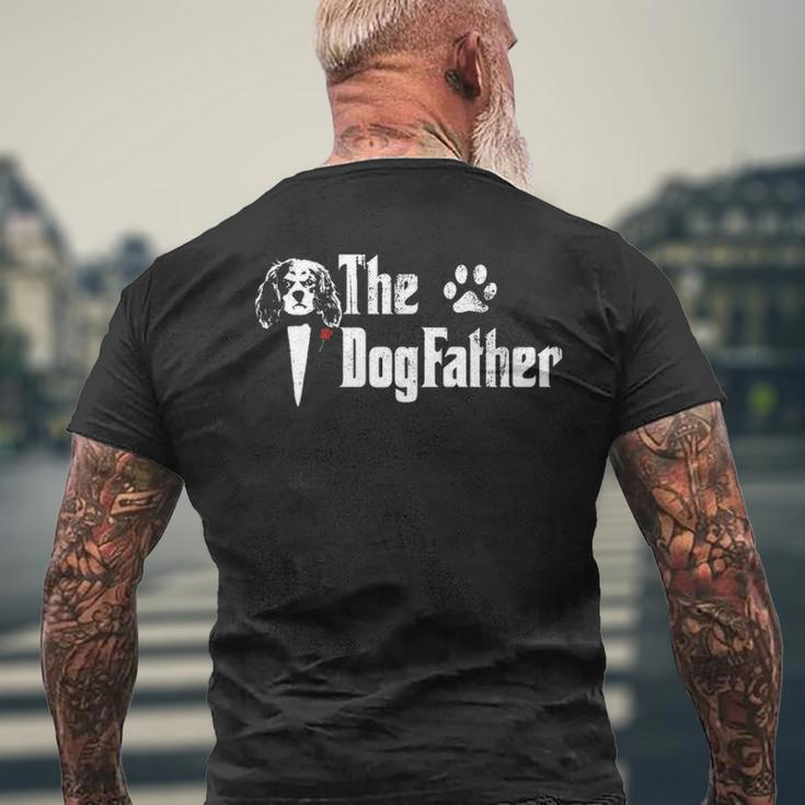 The Dogfather Cavalier King Charles Spaniel Dog Dad Men's T-shirt Back Print Gifts for Old Men