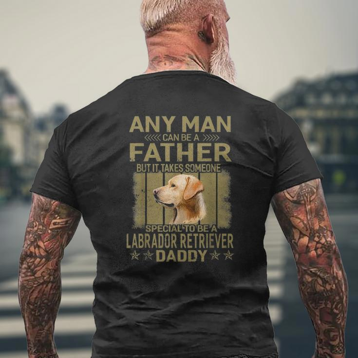 Dogs 365 Labrador Retriever Dog Daddy Dad For Men Mens Back Print T-shirt Gifts for Old Men