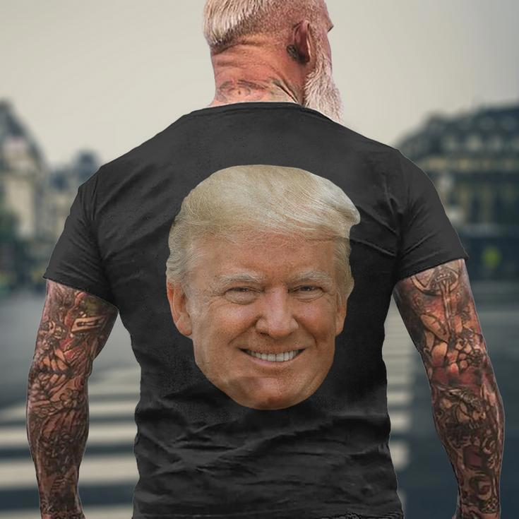 Donald J Trump Das Gesicht Des Präsidenten Auf Einem Meme T-Shirt mit Rückendruck Geschenke für alte Männer