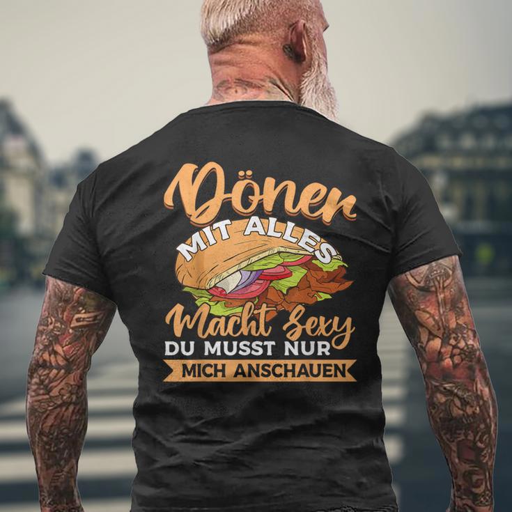 Doner Kebab Power Sexy T-Shirt mit Rückendruck Geschenke für alte Männer