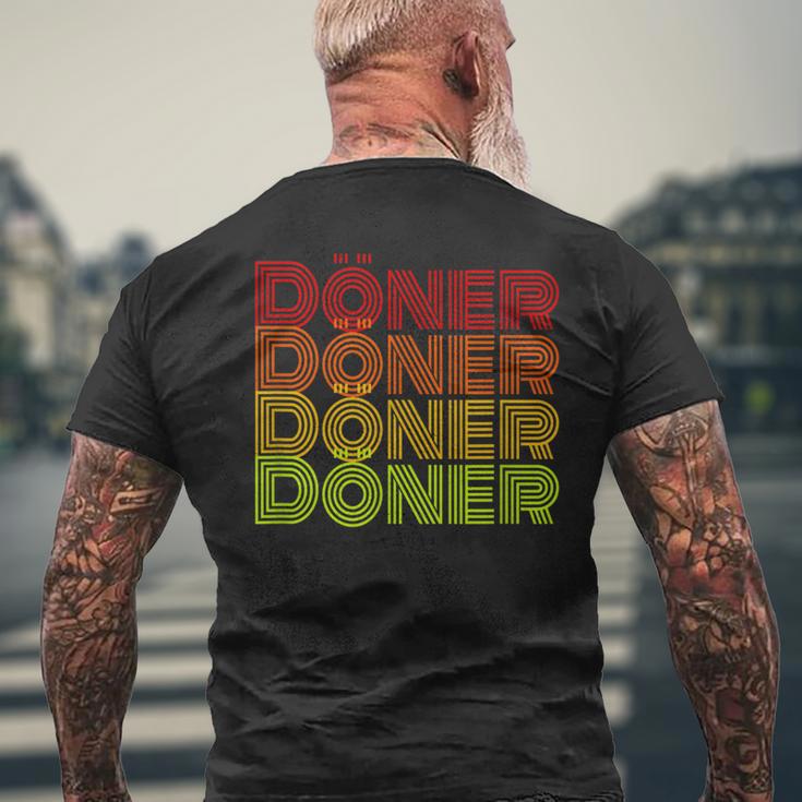 Doner Kebab Retro T-Shirt mit Rückendruck Geschenke für alte Männer