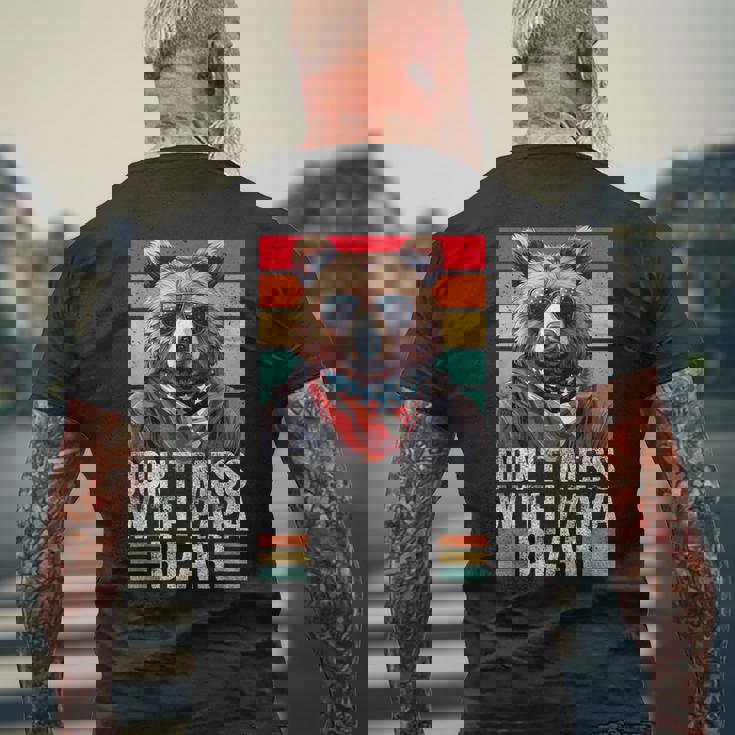 Don't Mess With Papa Bear Vintage Papa Bear Father's Day Men's T-shirt Back Print Gifts for Old Men Don't Mess With Papa Bear Vintage Papa Bear Father's Day Men's T-shirt Back Print Gifts for Old Men