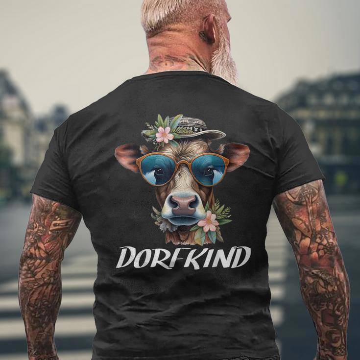 Dorfkind Bauern & Landwirt Kuh Geschenke Dorfkinder Kühe T-Shirt mit Rückendruck Geschenke für alte Männer