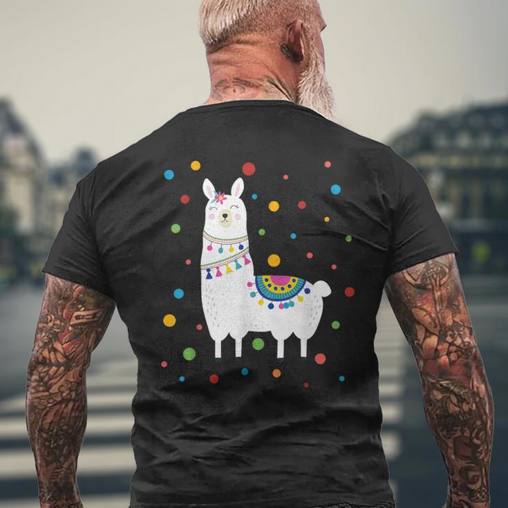 Dot Day Polka Dots Lama Kinder Jungen Mädchen Jugendliche T-Shirt mit Rückendruck Geschenke für alte Männer