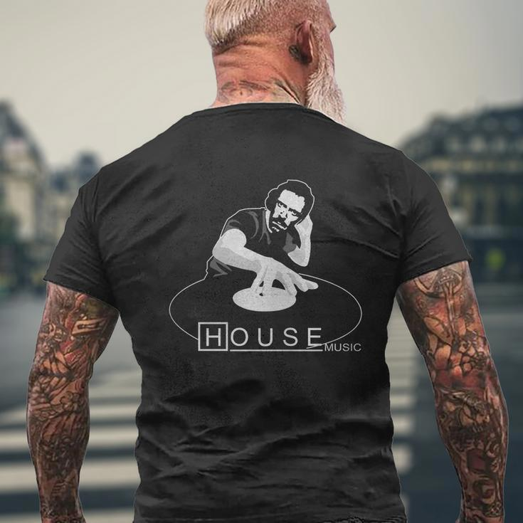 Dr House Music Mens Back Print T-shirt Gifts for Old Men