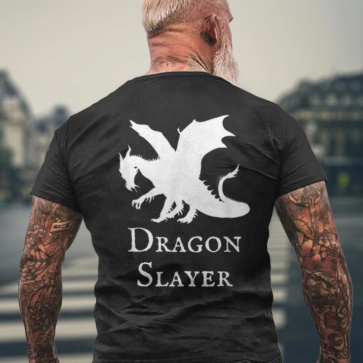 Dragon Slayer Fantasy Medieval Anime Lover Men's T-shirt Back Print Gifts for Old Men
