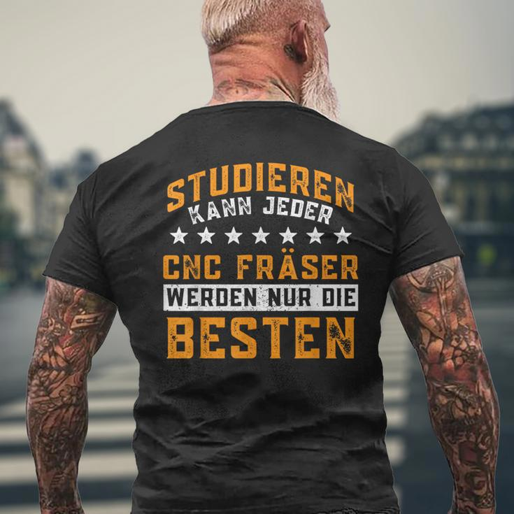 Dreher Nur Die Besten Werden Cnc Fräser T-Shirt mit Rückendruck Geschenke für alte Männer