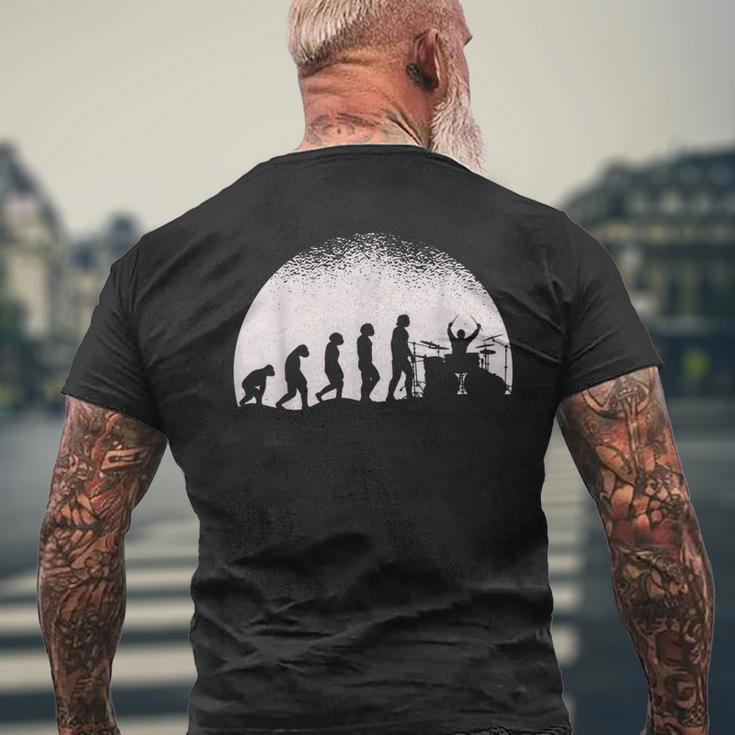 Drum Full Moon Evolution Drum Kit T-Shirt mit Rückendruck Geschenke für alte Männer