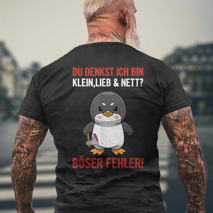 Du Denkst Ich Bin Klein, Lieb & Nett? Irrtum Kurzärmliges Herren-T-Kurzärmliges Herren-T-Shirt in Deutsch Geschenke für alte Männer