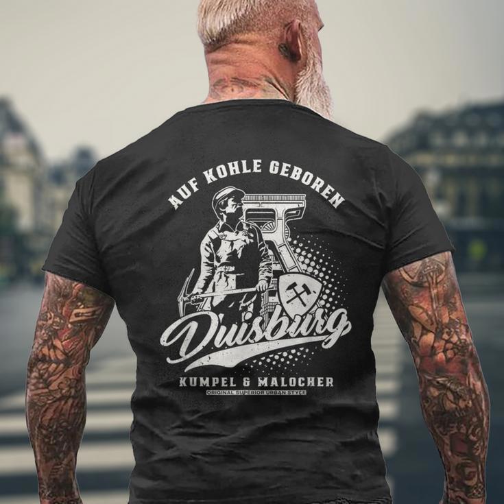 Duisburg Auf Kohle Geboren S T-Shirt mit Rückendruck Geschenke für alte Männer