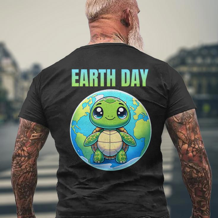 Earth Day Restore Earth Turtle 2024 Men's T-shirt Back Print Gifts for Old Men