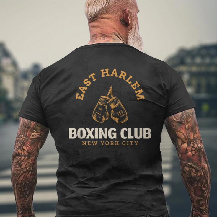 East Harlem New York City Boxing Club Boxing Men's T-shirt Back Print Gifts for Old Men