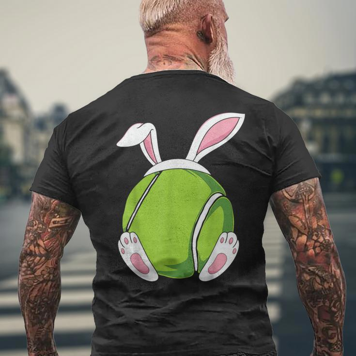 Easter Bunny Tennis Easter Tennis Rabbit Ears T-Shirt mit Rückendruck Geschenke für alte Männer