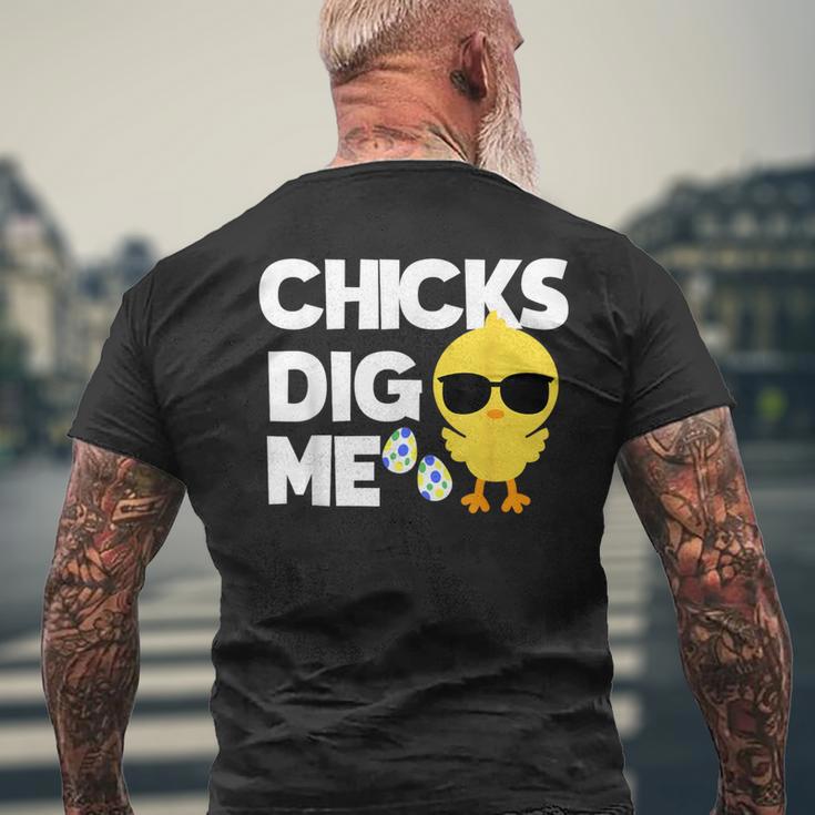 Easter Chicks Dig Me BoysToddler Men Men's T-shirt Back Print Gifts for Old Men