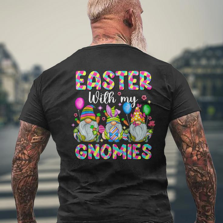 Easter With My Gnomies Happy Easter Gnomes Bunny Rabbit Girl Men's T-shirt Back Print Gifts for Old Men