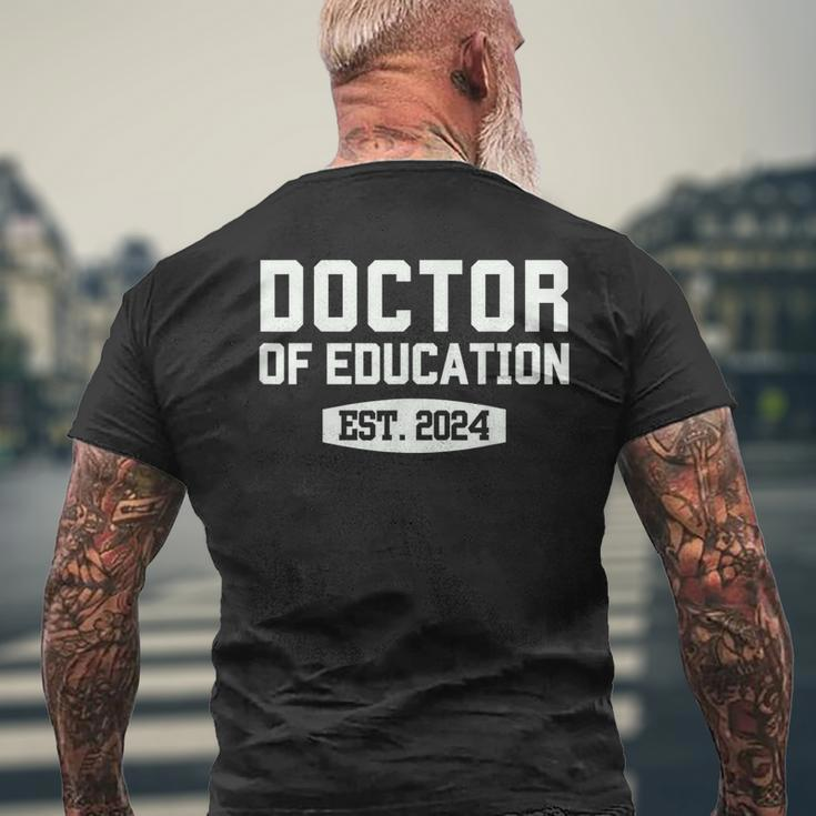 Edd Doctor Of Education Est 2024 Graduation Class Of 2024 Men's T-shirt Back Print Gifts for Old Men
