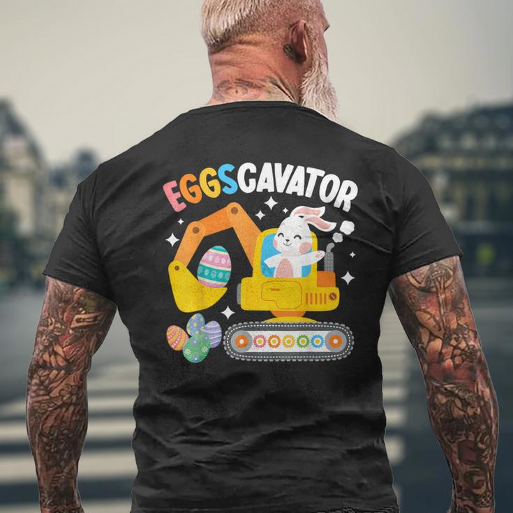 Eggscavator Easter Egg Hunt Construction Truck Toddler Boys Men's T-shirt Back Print Gifts for Old Men