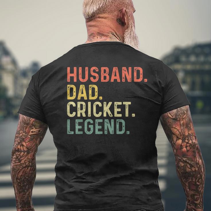 Ehemann Papa Cricket Legend Lustiges Retro Geschenk Für Papa T-Shirt mit Rückendruck Geschenke für alte Männer