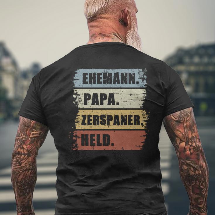 Ehemann Papa Zerspaner Held Zerspanungsmechanikeratertag T-Shirt mit Rückendruck Geschenke für alte Männer