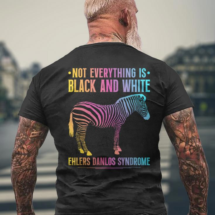 Ehlers Danlos Syndrome Black And White Eds Zebra Men's T-shirt Back Print Gifts for Old Men