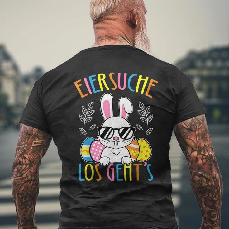 Eiersuche Los Geht's Easter Bunny Easter Eggs Children's T-Shirt mit Rückendruck Geschenke für alte Männer