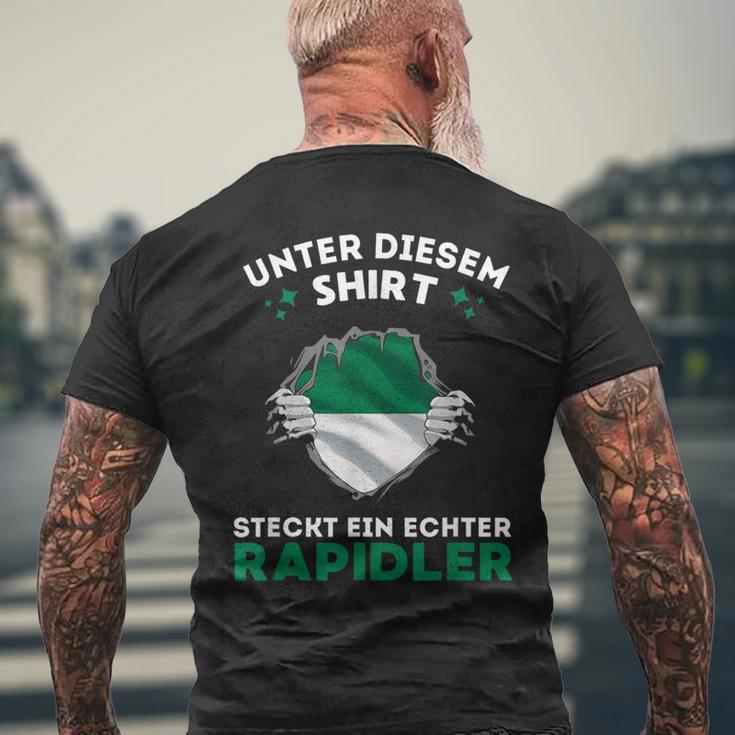 Ein Leben Lang Rapidler Für Echte Fans T-Shirt mit Rückendruck Geschenke für alte Männer