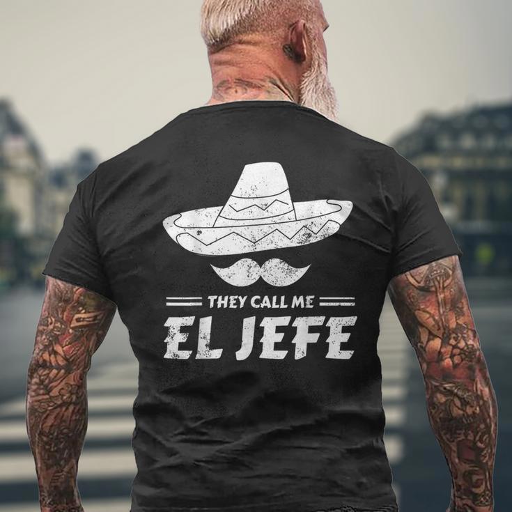 El Jefe Mexican Sombrero T-Shirt mit Rückendruck Geschenke für alte Männer