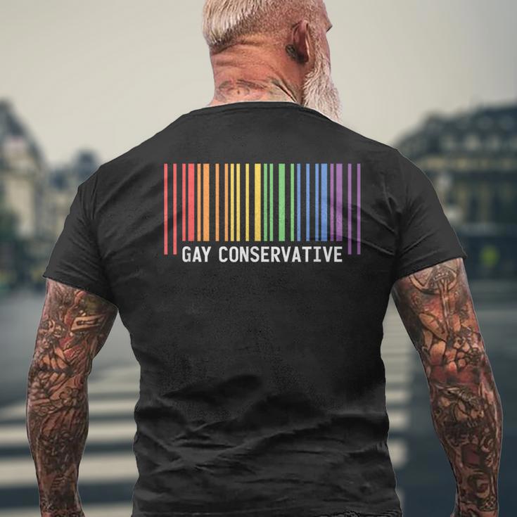 Election Gay Republican Conservative Barcode Men's T-shirt Back Print Gifts for Old Men