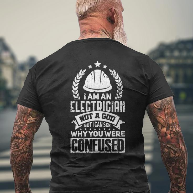 Electrician Idea For Electrical Engineer Men's T-shirt Back Print Gifts for Old Men