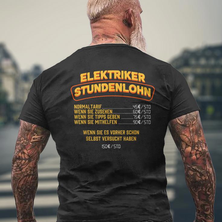 Elektroker T-Shirt mit Rückendruck Geschenke für alte Männer