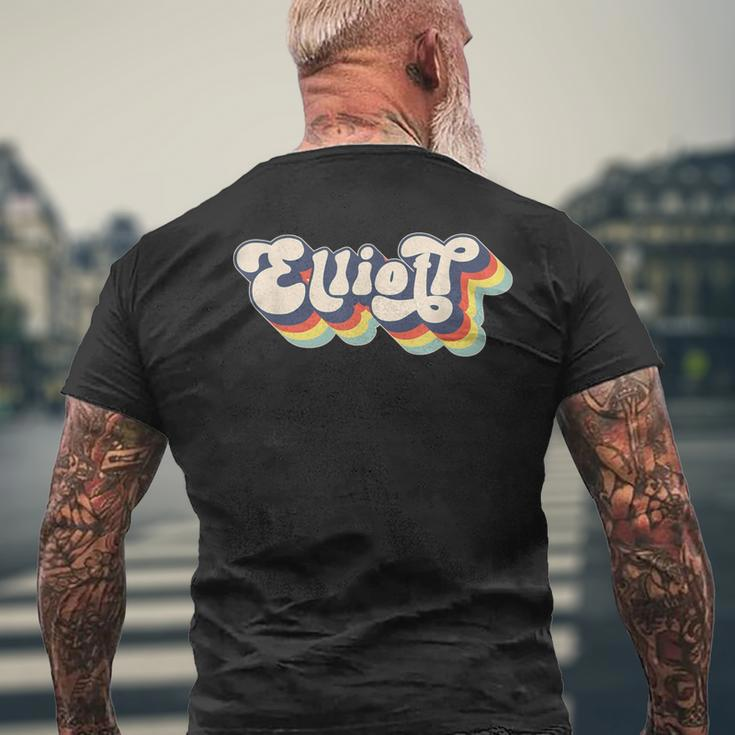 Elliott Family Name Personalized Surname Elliott Men's T-shirt Back Print Gifts for Old Men