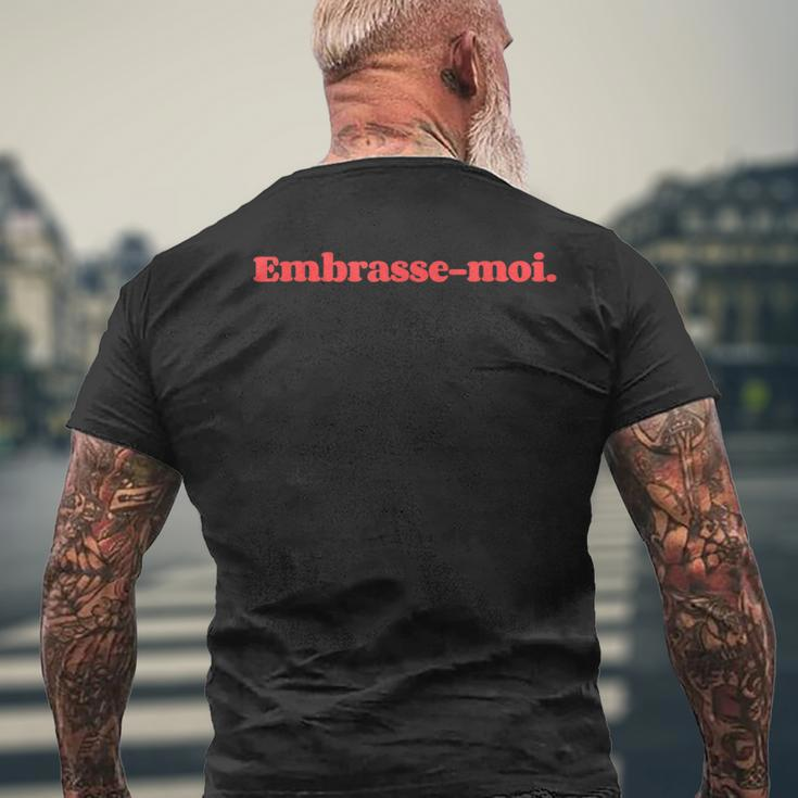 Embrasse-Moi Kiss Me Retro Vintage French 80'S Men's T-shirt Back Print Gifts for Old Men