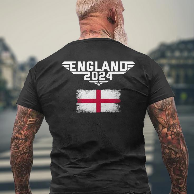 England 2024 Flag Men's T-shirt Back Print Gifts for Old Men