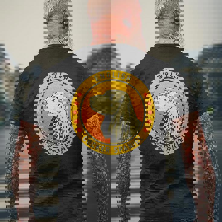 English Cocker Spaniel Dog Lover Men's T-shirt Back Print Gifts for Old Men