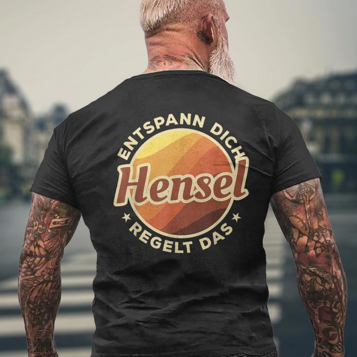 Entspann Dich Hensel Regelt Das T-Shirt mit Rückendruck Geschenke für alte Männer