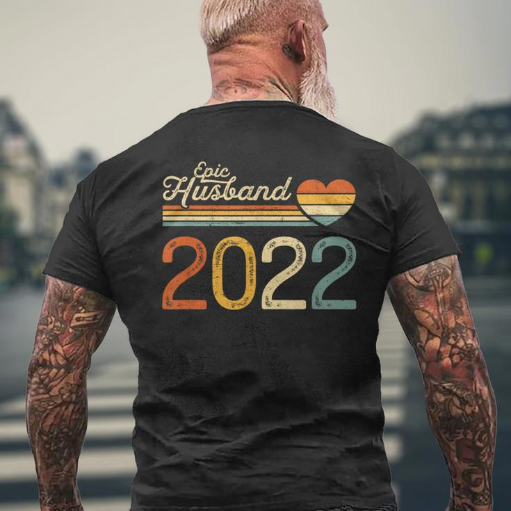 Epic Husband Since 2022 Vintage Wedding Anniversary Men's T-shirt Back Print Gifts for Old Men