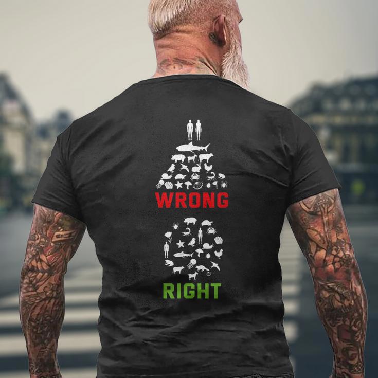 Equality Human And Animal Rights Activists Men's T-shirt Back Print Gifts for Old Men