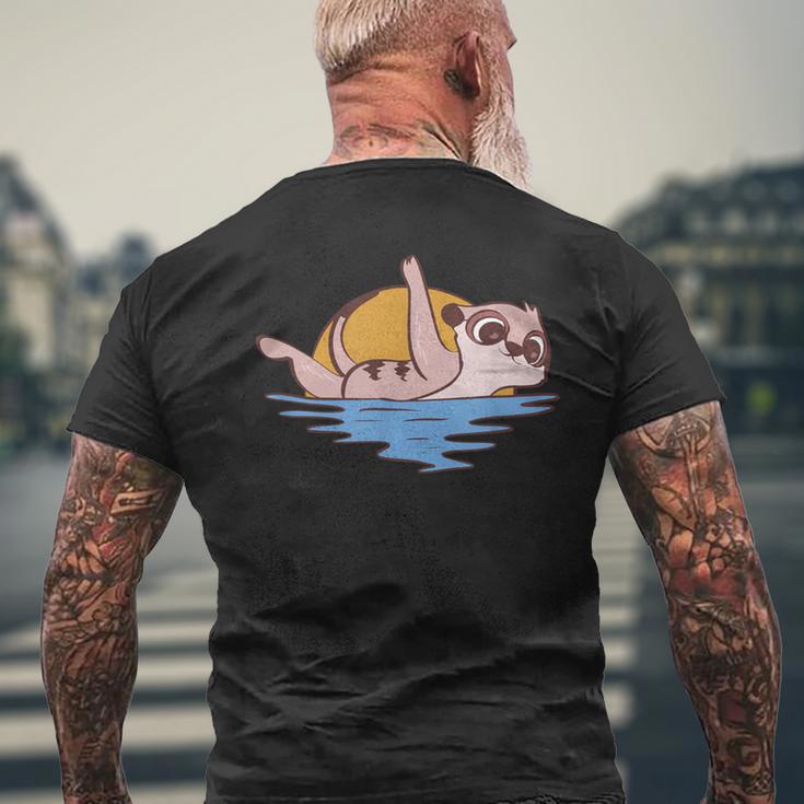 Erdmännchen Schwimmen Wildlife Hobbyschwimmer T-Shirt mit Rückendruck Geschenke für alte Männer